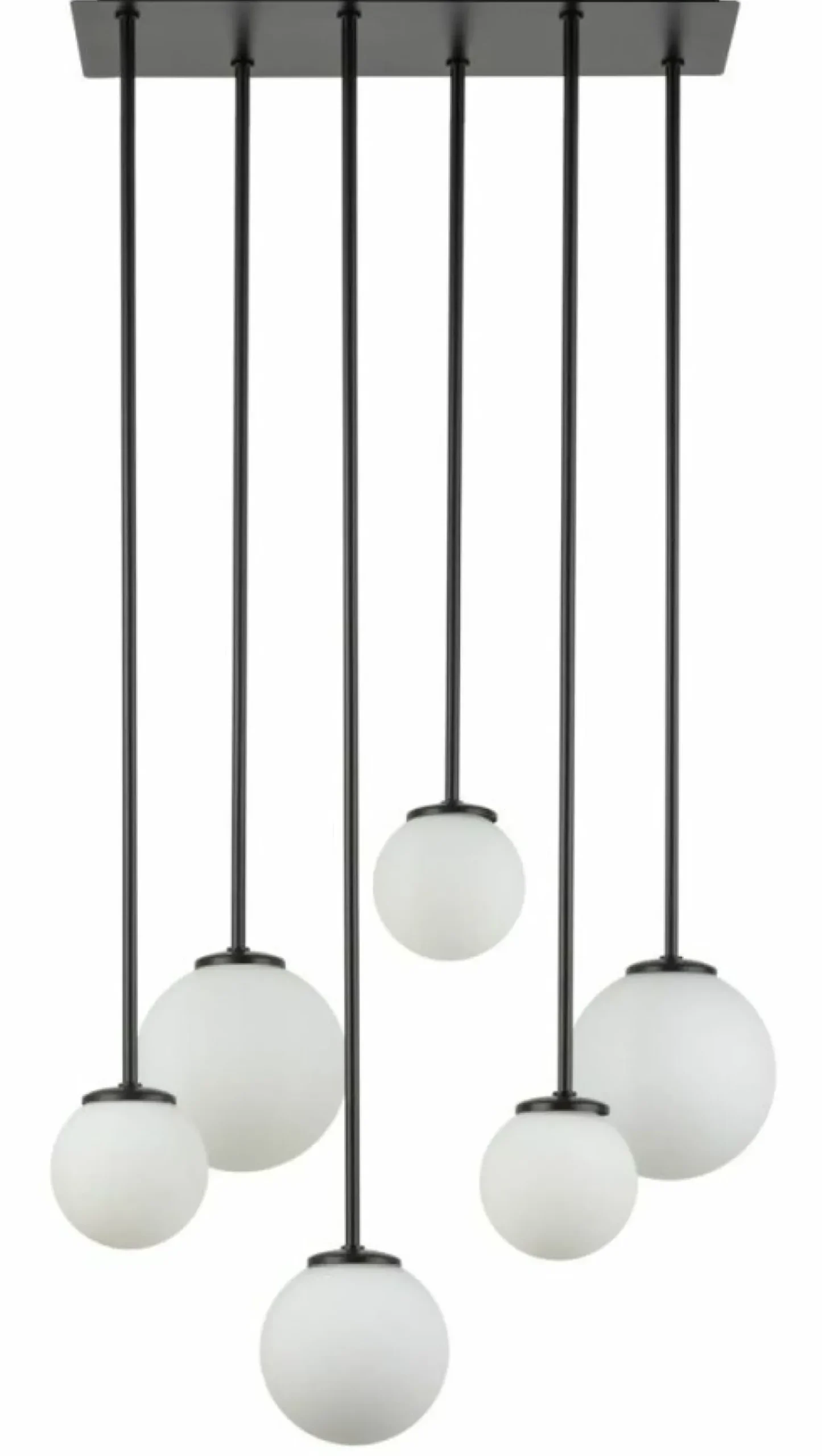 Best Lampa sufitowa z kloszami na sztywnych rurkach SIG 33499 TULIA | Kaja Żyrandole Nowoczesne