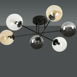 Outlet Lampa sufitowa z kolorowymi kloszami 834/6B2 | Kaja Oświetlenie Żyrandole Nowoczesne