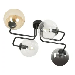 Store Lampa sufitowa z kolorowymi kloszami 843/4M1 | Kaja Oświetlenie Żyrandole Nowoczesne