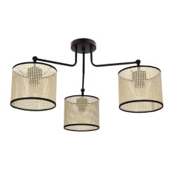 Sklep Kaja Lampa sufitowa z kremowymi abażurami 33-38241 TOPI | Kaja Oświetlenie