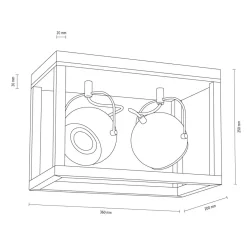Fashion Lampa sufitowa z kulistymi reflektorami GU10 5227274 ROY | Kaja Żyrandole Nowoczesne