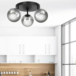 New Lampa sufitowa z kulistymi kloszami 777/3APREM | Kaja Oświetlenie Żyrandole Nowoczesne