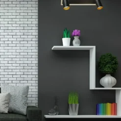 Sale Lampa sufitowa z ledem dookoła listwy LP-0612/2WS BK PARMA | Kaja Żyrandole Nowoczesne