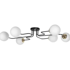 Cheap Lampa sufitowa z matowymi kloszami na sześć żarówek K-4706 z serii KA Żyrandole Nowoczesne