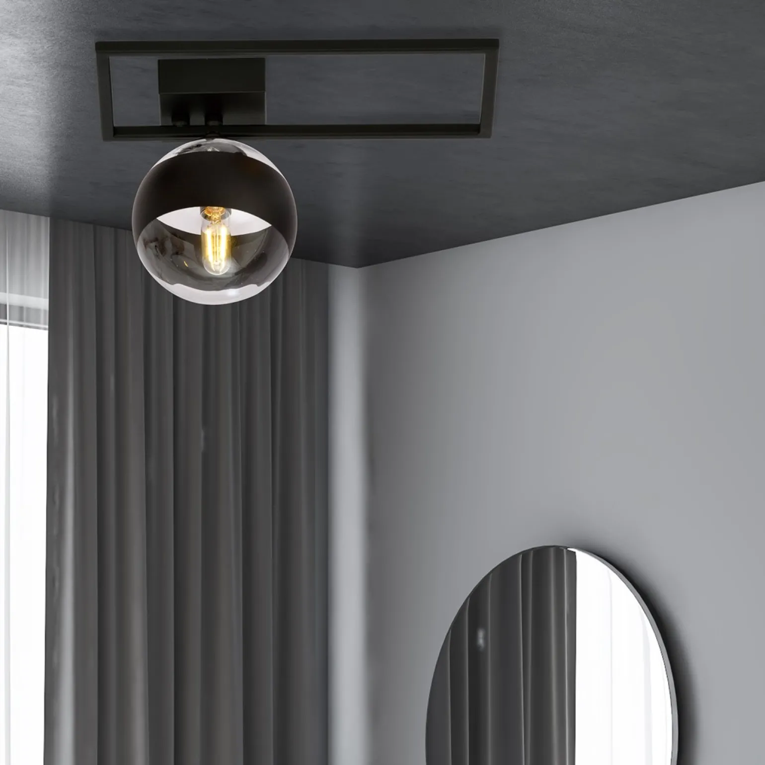 Sklep Kaja Lampa sufitowa z metalową ramką, do holu 1132/1D IMAGO | Kaja