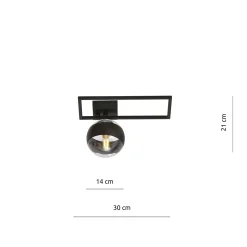 Sklep Kaja Lampa sufitowa z metalową ramką, do holu 1132/1D IMAGO | Kaja