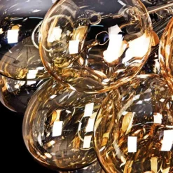 Cheap Lampa sufitowa z miodowymi kloszami MOD112CL-08G BALBO | Kaja Żyrandole Nowoczesne