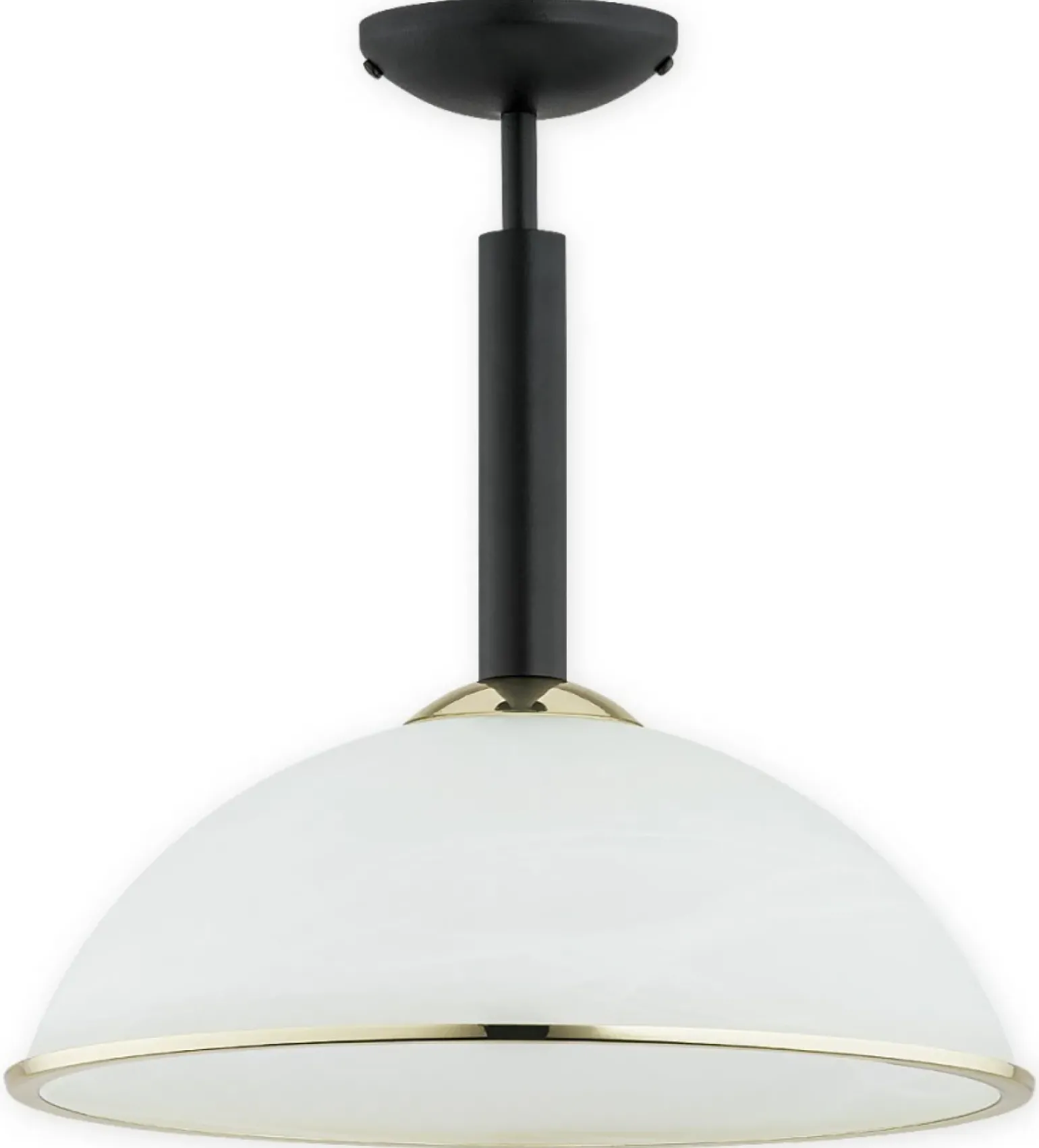 Sklep Kaja Lampa sufitowa z mlecznym kloszem O2921 W1 CZA ZL LAVA | Kaja