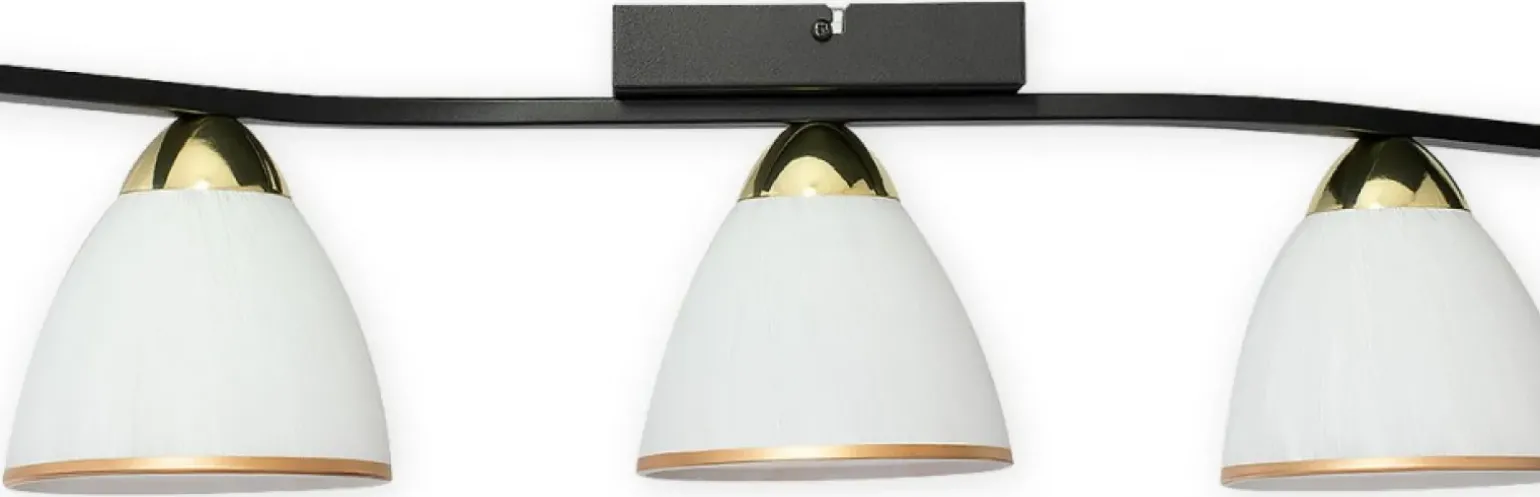 Sklep Kaja Lampa sufitowa z mlecznymi kloszami O3253 P3 CZA + ZL z serii FABER