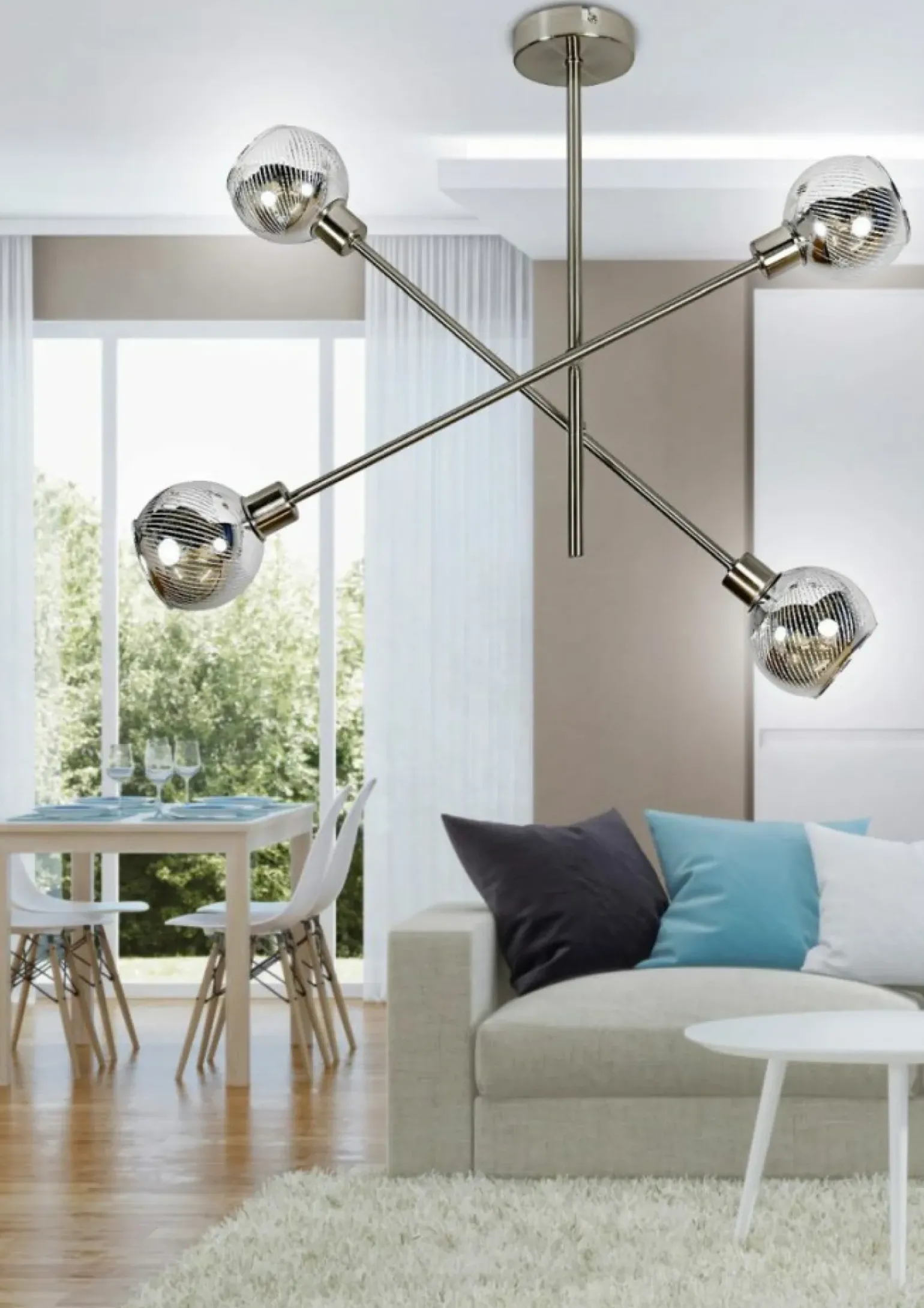 Store Lampa sufitowa z obrotowymi ramionami 34-72436 MIGO | Kaja Oświetlenie Żyrandole Nowoczesne