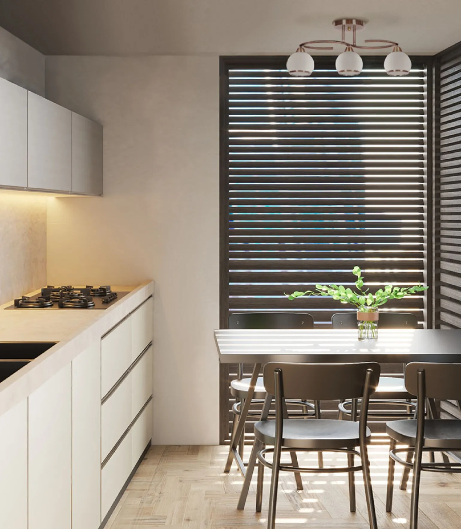 Sklep Kaja Lampa sufitowa z okrągłymi kloszami K-JSL-6084/3 AB LARA | Kaja