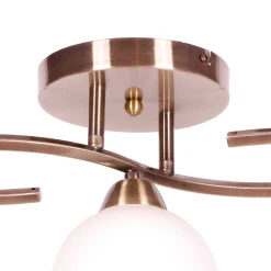 Sklep Kaja Lampa sufitowa z okrągłymi kloszami K-JSL-6084/3 AB LARA | Kaja