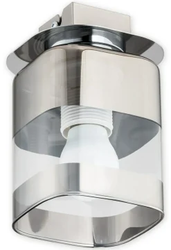 Sklep Kaja Lampa sufitowa z ozdobnym kloszem O2611 P1 CH CHROMS | Kaja