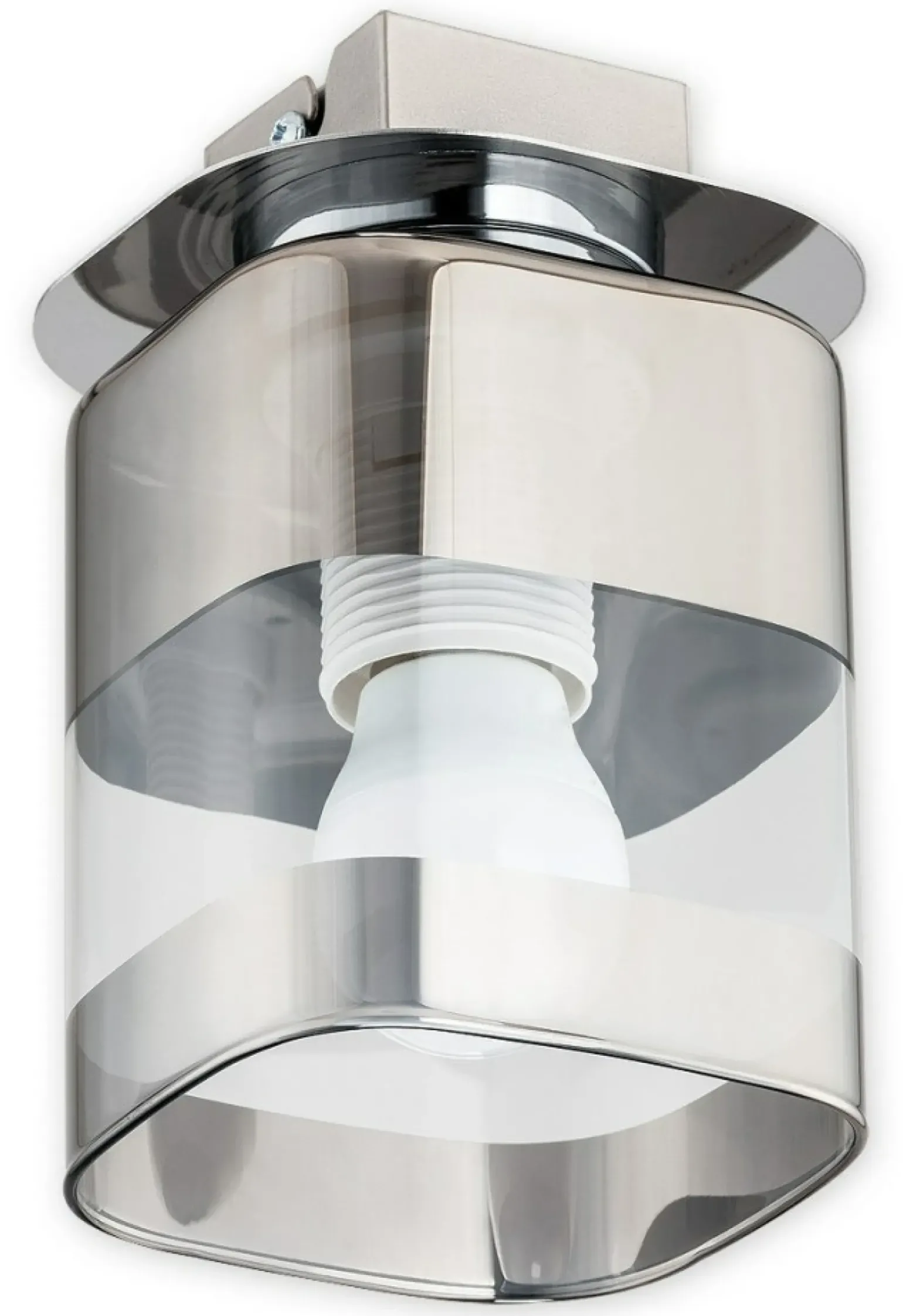 Sklep Kaja Lampa sufitowa z ozdobnym kloszem O2611 P1 CH CHROMS | Kaja