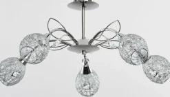 Cheap Lampa sufitowa z plecionymi z drutu kloszami AL 17985 | Kaja Żyrandole Nowoczesne