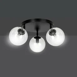 Store Lampa sufitowa z przezroczystymi kloszami 776/3APREM | Kaja Żyrandole Nowoczesne