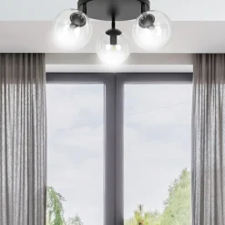 Store Lampa sufitowa z przezroczystymi kloszami 776/3APREM | Kaja Żyrandole Nowoczesne