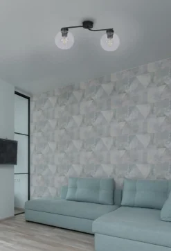 Sale Lampa sufitowa z przezroczystymi kloszami K-2626 AIDEN 2 | Kaja Żyrandole Nowoczesne