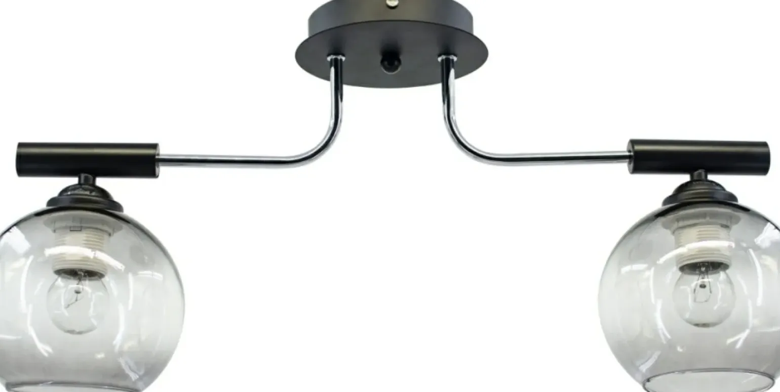 Best Lampa sufitowa z przydymionymi kulami 2207/2 8C BL | Kaja Oświetlenie Żyrandole Nowoczesne