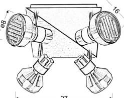 Cheap Lampa sufitowa z reflektorami 98-08308 SORTHA | Kaja Oświetlenie Żyrandole Nowoczesne