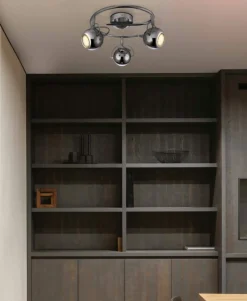 Outlet Lampa sufitowa z reflektorami K-8002/3G CHR SALVA | Kaja Żyrandole Nowoczesne