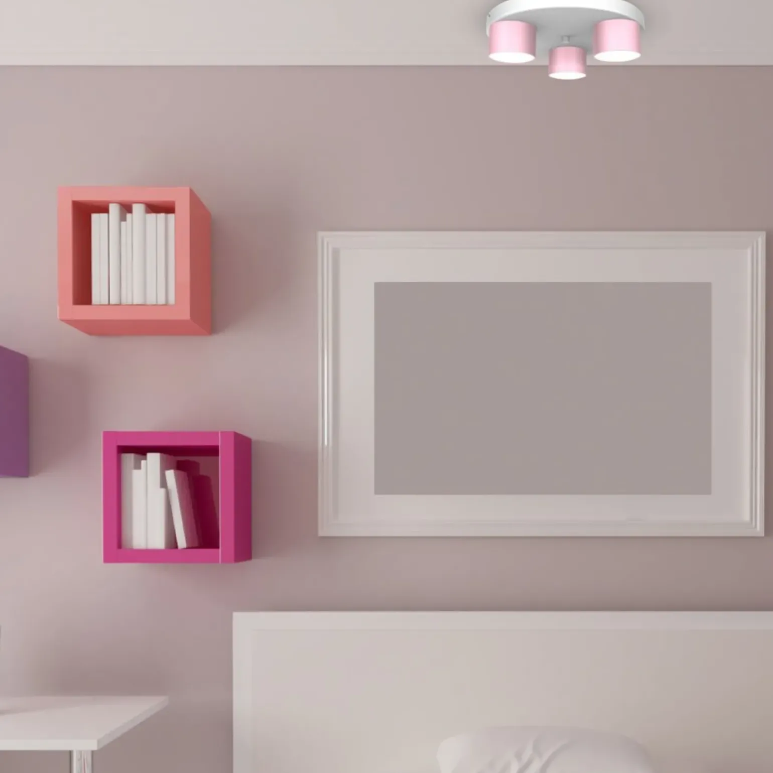 Clearance Lampa sufitowa z różowymi elementami MLP7556 z serii DIXIE | Kaja Oświetlenie Żyrandole Nowoczesne