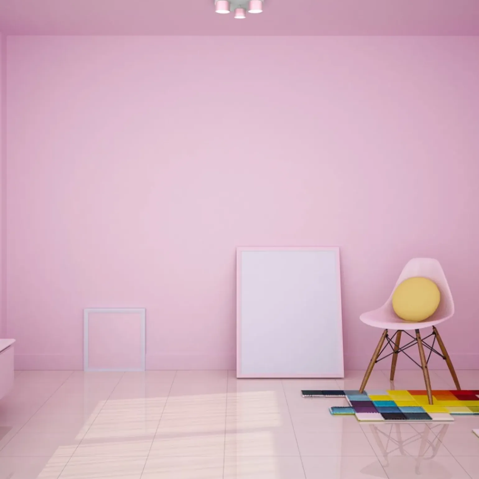 Clearance Lampa sufitowa z różowymi elementami MLP7556 z serii DIXIE | Kaja Oświetlenie Żyrandole Nowoczesne