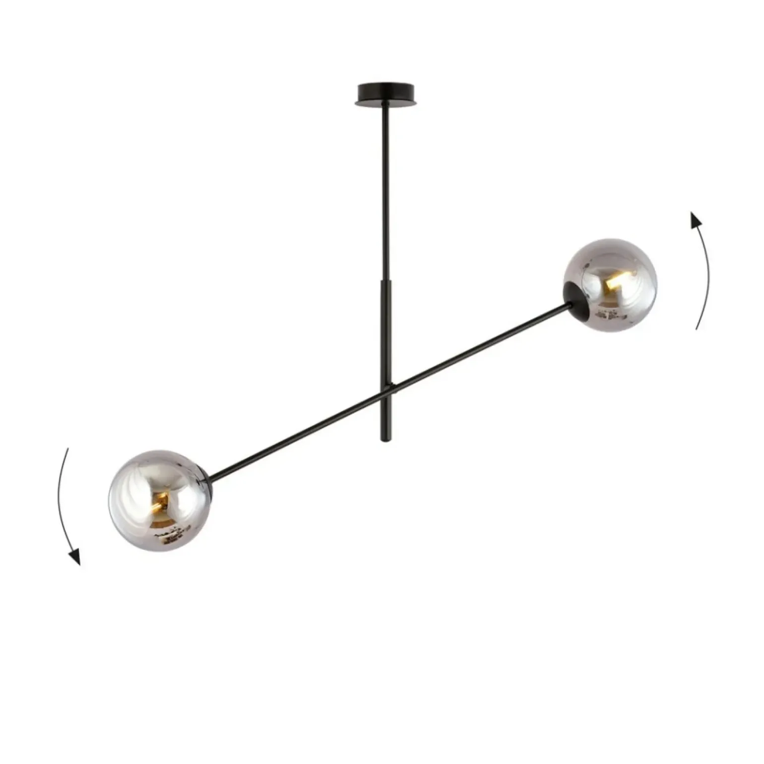 Fashion Lampa sufitowa z ruchomym ramieniem typu sztanga 1167/2 LINEAR | Kaja Żyrandole Nowoczesne