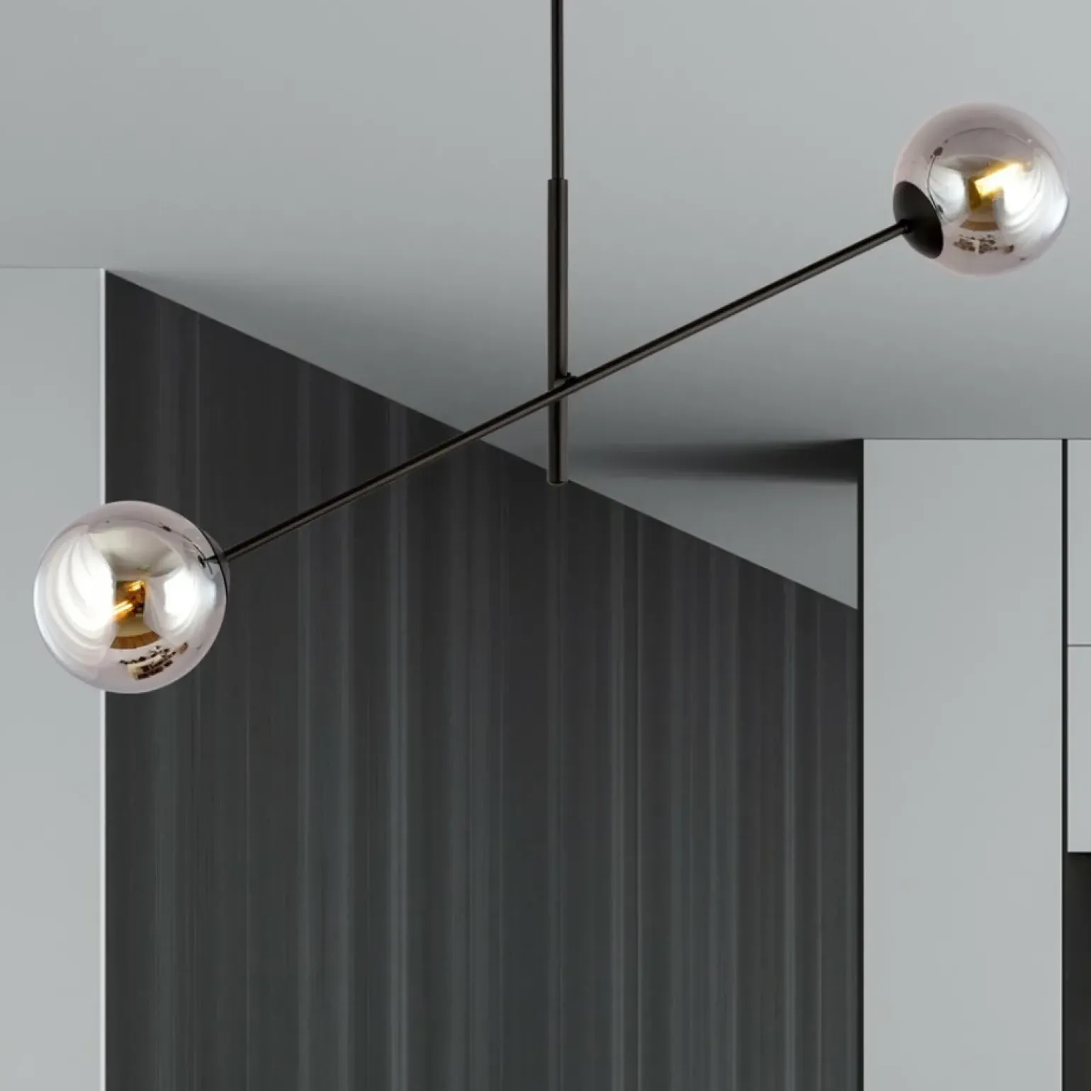 Fashion Lampa sufitowa z ruchomym ramieniem typu sztanga 1167/2 LINEAR | Kaja Żyrandole Nowoczesne