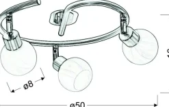 Sklep Kaja Lampa sufitowa z ruchomym światłem 98-07032 ALABASTER | Kaja