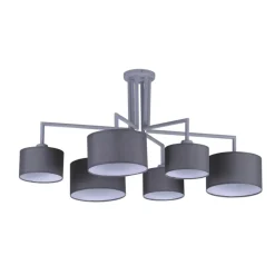Discount Lampa sufitowa z sześcioma abażurami K-4341 SIMONE GRAY | Kaja Żyrandole Nowoczesne