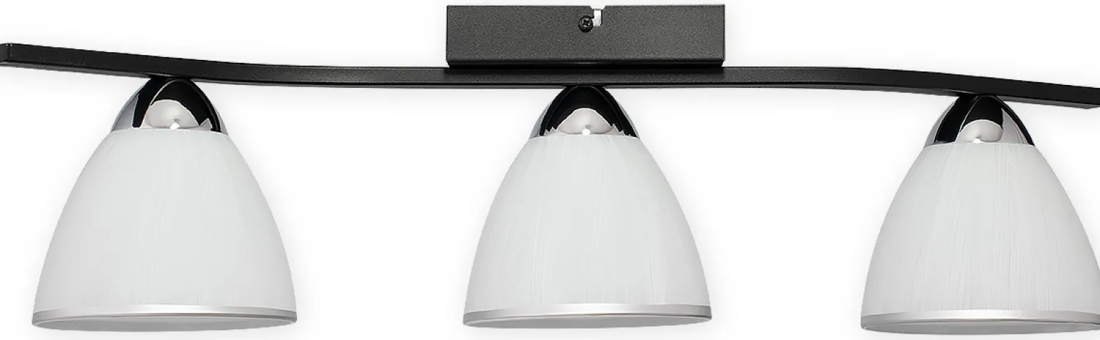 Sklep Kaja Lampa sufitowa z trzema kloszami O3253 P3 CZA + CH z serii FABER