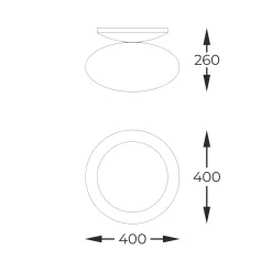 Sklep Kaja Lampa sufitowa ze spłaszczonym kloszem ZM 1184 OMI | Kaja Oświetlenie