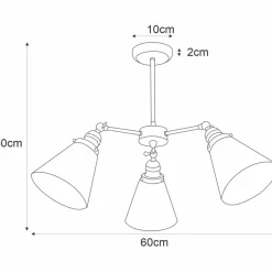 Cheap Lampa sufitowa ze stożkowymi kloszami K-8037B-5 SAMANTA | Kaja Żyrandole Nowoczesne