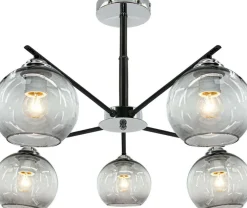 Cheap Lampa sufitowa ze szklanymi kloszami 1859/5 8C BL | Kaja Oświetlenie Żyrandole Nowoczesne