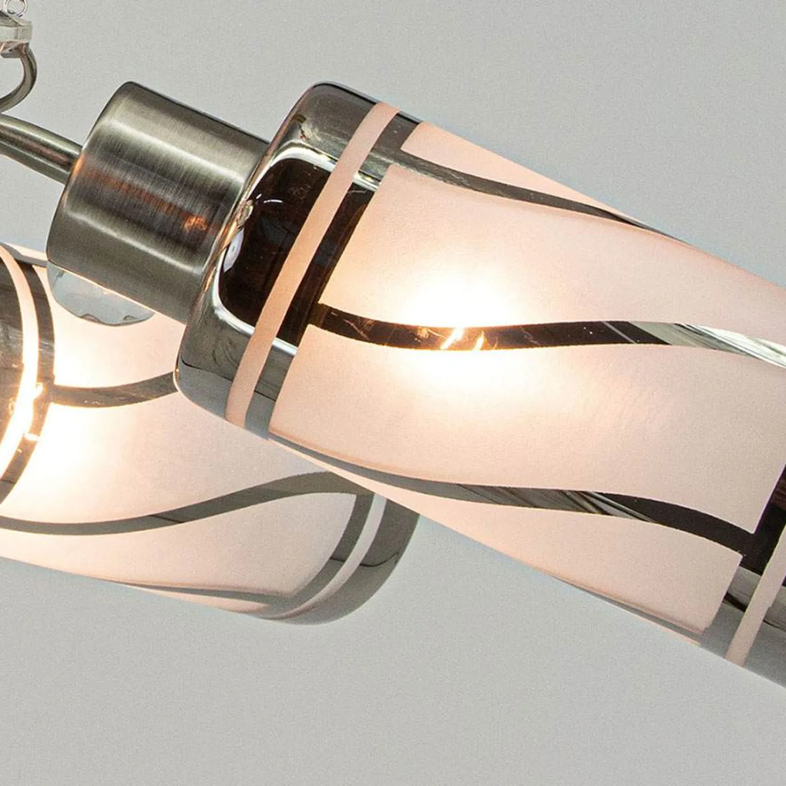 Sklep Kaja Lampa szklana z białymi matowymi kloszami 8267/6 19BT | Kaja