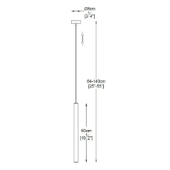 Outlet Lampa tuba w kolorze m P0461-01A-L7L7 LOYA | Kaja Żyrandole Nowoczesne