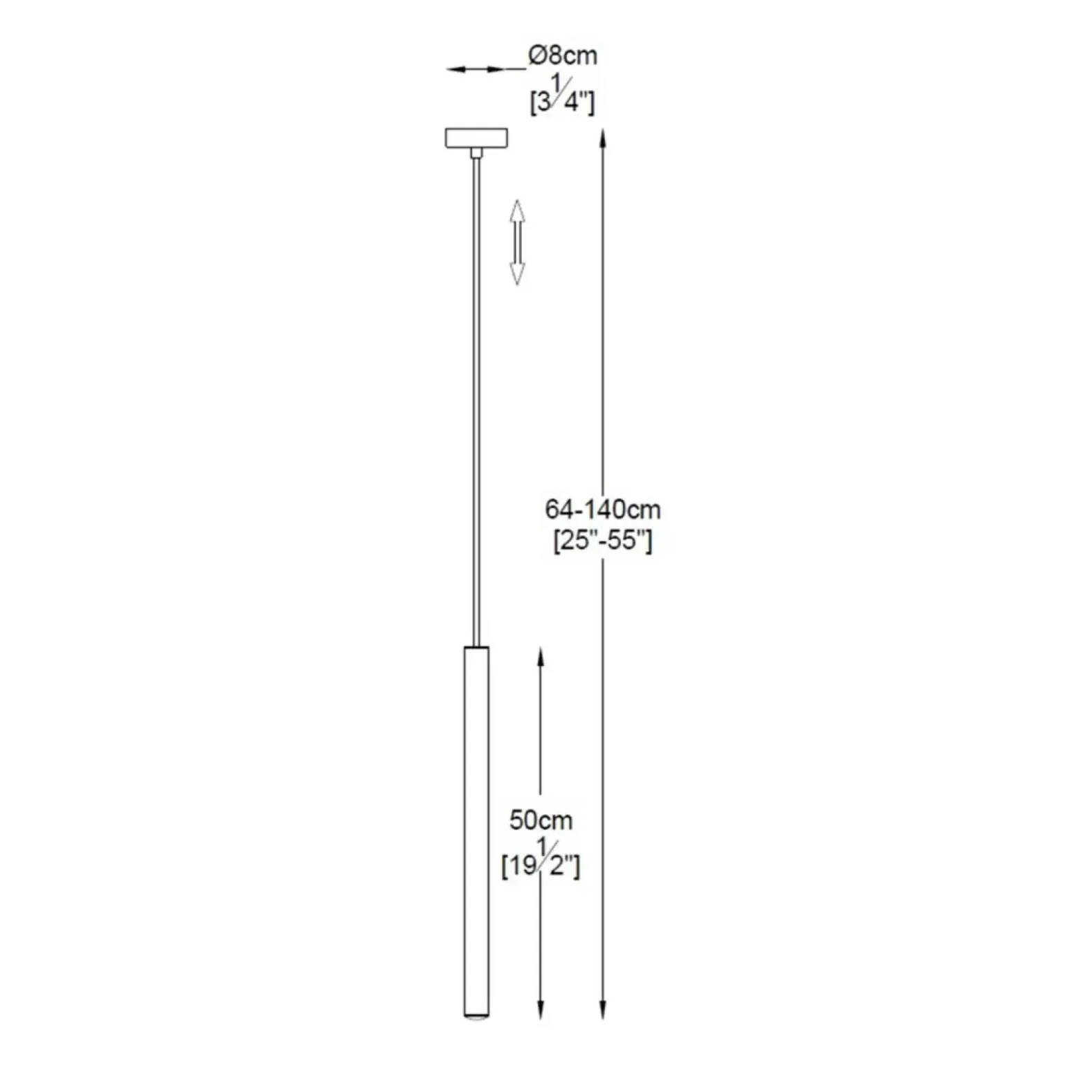 Outlet Lampa tuba w kolorze m P0461-01A-L7L7 LOYA | Kaja Żyrandole Nowoczesne