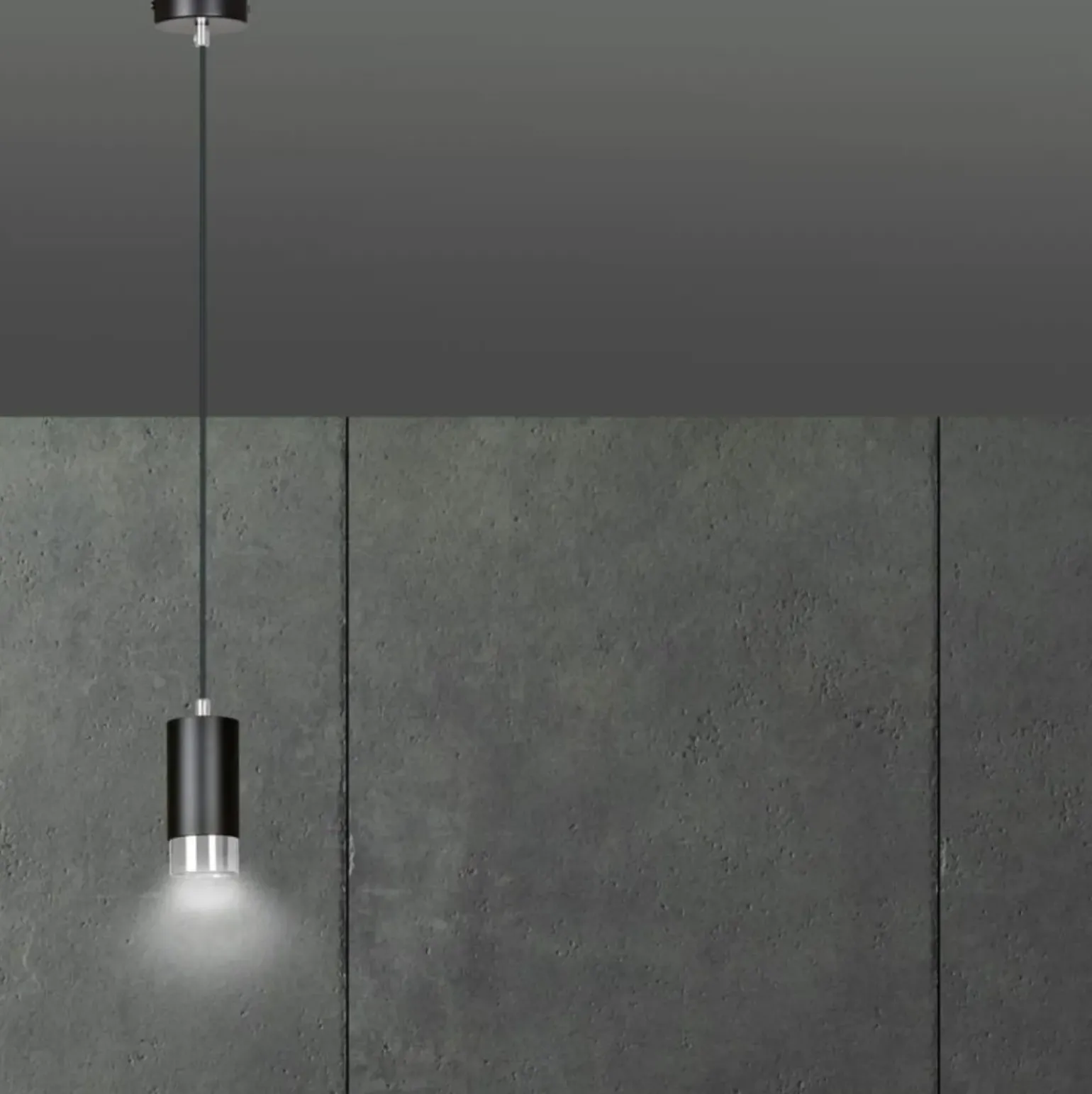 Fashion Lampa w kształcie tuby ze srebrnymi dodatkami 816/1 | Kaja Oświetlenie Żyrandole Nowoczesne