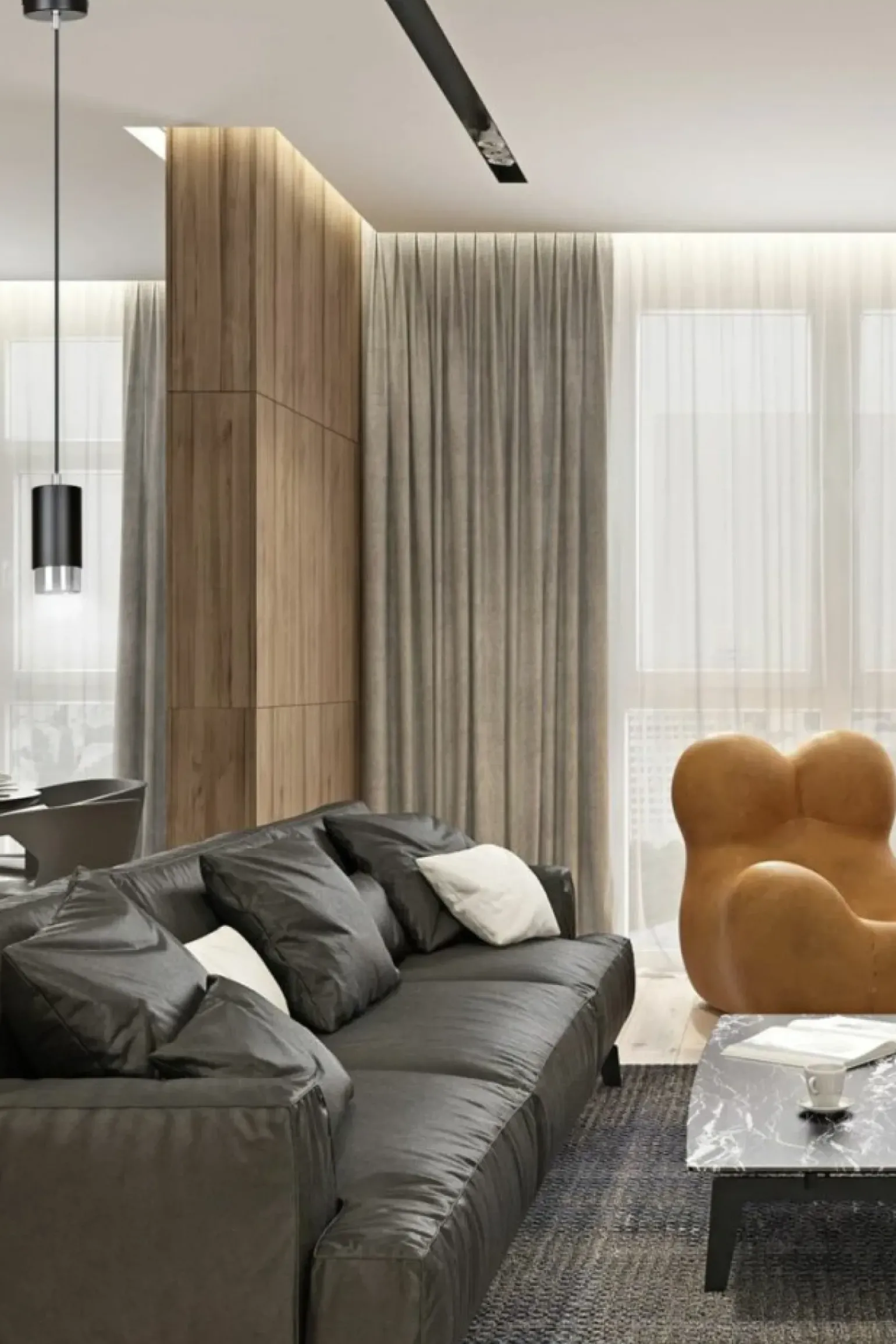 Fashion Lampa w kształcie tuby ze srebrnymi dodatkami 816/1 | Kaja Oświetlenie Żyrandole Nowoczesne