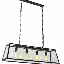 Best Sale Lampa w stylu przemysłowym MD-102721-4-B LAVERNO | Kaja Oświetlenie Żyrandole Nowoczesne