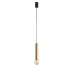 Best Lampa wisząca - złota tuba, z gwintem E27 7851 | Kaja Oświetlenie Żyrandole Nowoczesne