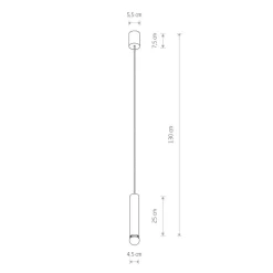 Best Lampa wisząca - złota tuba, z gwintem E27 7851 | Kaja Oświetlenie Żyrandole Nowoczesne