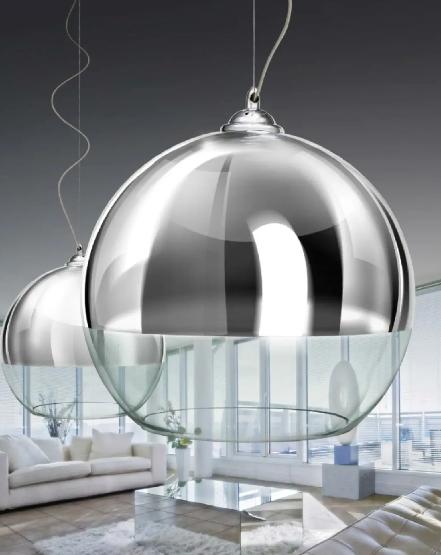 Flash Sale Lampa wisząca AZ0731 - Silver ball 18 - AZZARDO Żyrandole Nowoczesne
