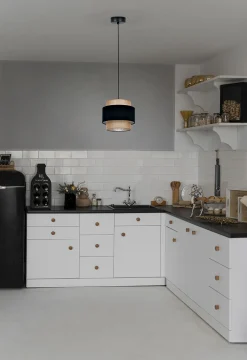 Sklep Kaja Lampa wisząca boho z podwójnym abażurem K-5230 z serii GATO | Kaja