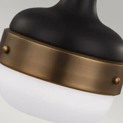 Flash Sale Lampa wisząca, czerń i mosiądz FE-CADENCE-1P-MB z serii CADENCE Żyrandole Nowoczesne