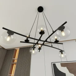 Best Sale Lampa wisząca dająca dużo światła, na 8 żarówek 1202/8 z serii ESSA Żyrandole Nowoczesne