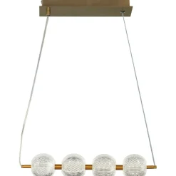 Best Sale Lampa wisząca do jadalni w stylu glamour LP-2202/4L GD DIAMOND | Kaja Żyrandole Nowoczesne