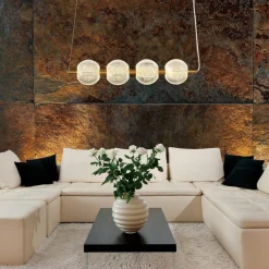 Best Sale Lampa wisząca do jadalni w stylu glamour LP-2202/4L GD DIAMOND | Kaja Żyrandole Nowoczesne