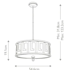 Clearance Lampa wisząca do klasycznego wnętrza GN-LEMURIA-P-L z serii LEMURIA Żyrandole Nowoczesne